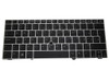 Laptop Keyboard For HP EliteBook 2170p SG-49410-52A SN8111BL 693363-271 90.4RL07.L07 677599-271 With Backlight and Pointing Stick With Silver Frame Black Romania RO