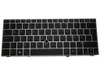 Laptop Keyboard For HP EliteBook 2170p SG-49430-2NA SN8111BLZ 705614-091 90.4RL07.T0N 700681-091 With Backlight and Pointing Stick With Silver Frame Black Nordic NE