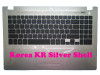 Laptop Silver PalmRest & Black Keyboard For LG U560 UD560 SN5820 ABQ74104301 Korea KR Upper Case With Touchpad