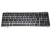 Laptop Keyboard For HP TOUCHSMART M6-K000 BR Brazilian SG-60910-40A SN7124BL 725450-201 With Silver Frame With Backlight Black