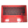 Laptop Palmrest For SONY For VAIO VPC-SA VPCSA Series 9Z.N6BBF.00R 024-4133-8024-A red with Russia RU black keyboard backlit&touchpad upper case used