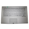 Laptop Palmrest For SONY For VAIO VPC-SA VPCSA VPCSA2AJ VPCSA3AJ VPCSA4AJ 9Z.N6BBF.10J 024-1013-8024-A silver with Japanese JP silver Keyboard backlit&touchpad upper case used