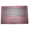 Laptop Palmrest For SONY For VAIO VPC-SA VPCSA VPCSA2AJ VPCSA3AJ VPCSA4AJ 9Z.N6BBF.10J 024-2013-8024-A pink with Japanese JP silver Keyboard backlit&touchpad upper case used
