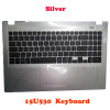 Laptop Silver PalmRest& Black Keyboard For LG 15U530-GT30K 15U530-GT3PK 15U530-GT38K 15U530-GT3WK 15U530-GT41K 15U530-GT5EK 15U530-G.BK51P1 15U530-KH5DK 15U530-KT5DK KT60K KH50K 15U530-MF5BL 15U530-M.AFLGZ (6 stitches) English US New With Touchpad