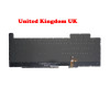 Laptop Keyboard For ASUS GU501G GU501GM GU501GS Black With Backlit United Kingdom UK