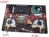 Laptop VGA FAN For ASUS GM501G GM501GM GM501GS 13NR0030AP0301 DFS201312G00T EP 13N1-4MA0901 0A DC12V 1A