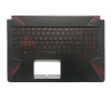Laptop Palmrest&Keyboard For ASUS FX86SD FX86SY FX86SE C Shell With United States US With Red Backlit Black Keyboard VER1
