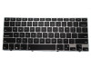 Laptop keyboard For KRUGER&MATZ Explore PRO 1410 KM1410 United States US Black With Backlit With Silver Frame