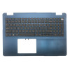 Laptop Palmrest For DELL Inspiron 15 5584 0227VH 227VH Blue With English US Keyboard Upper Case Used