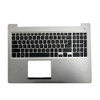 Laptop Palmrest For DELL Inspiron 15 5570 5575 0MR2KH MR2KH Without Backlit English US Keyboard Silver Upper Case Used