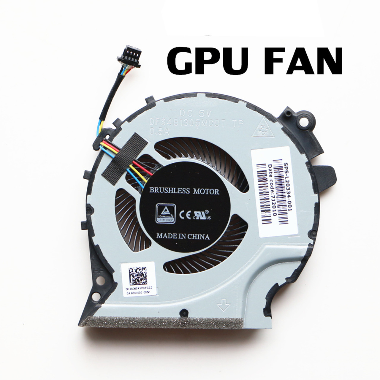 Laptop GPU FAN For HP 15-CX0051TX 15-CX0052TX 15-CX0053TX 15