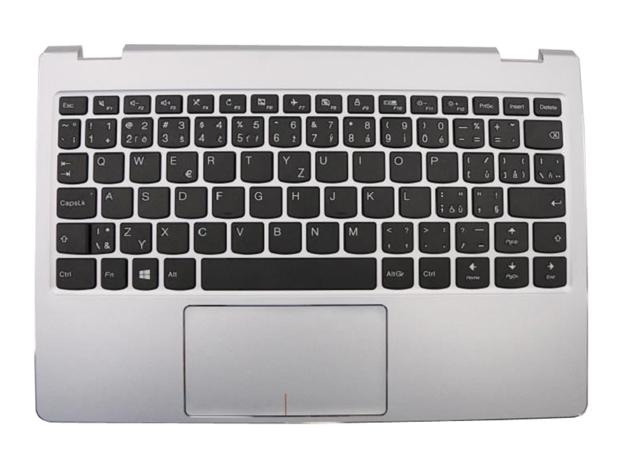 Laptop PalmRest&keyboard For Lenovo Yoga 710-11IKB 710-11ISK Czech CZ SK  5CB0L46137 Upper Case With Touchpad Silver New