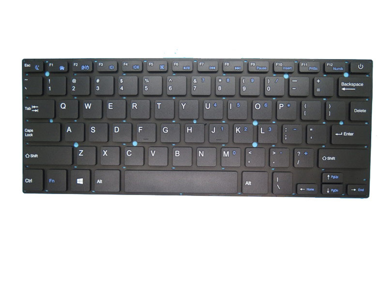 Laptop Replacement Keyboard for HOMETECH Alfa 100A Without Frame United States US Black Laptop Replacement Keyboard for HOMETECH Alfa 100A Without Frame United States US Black