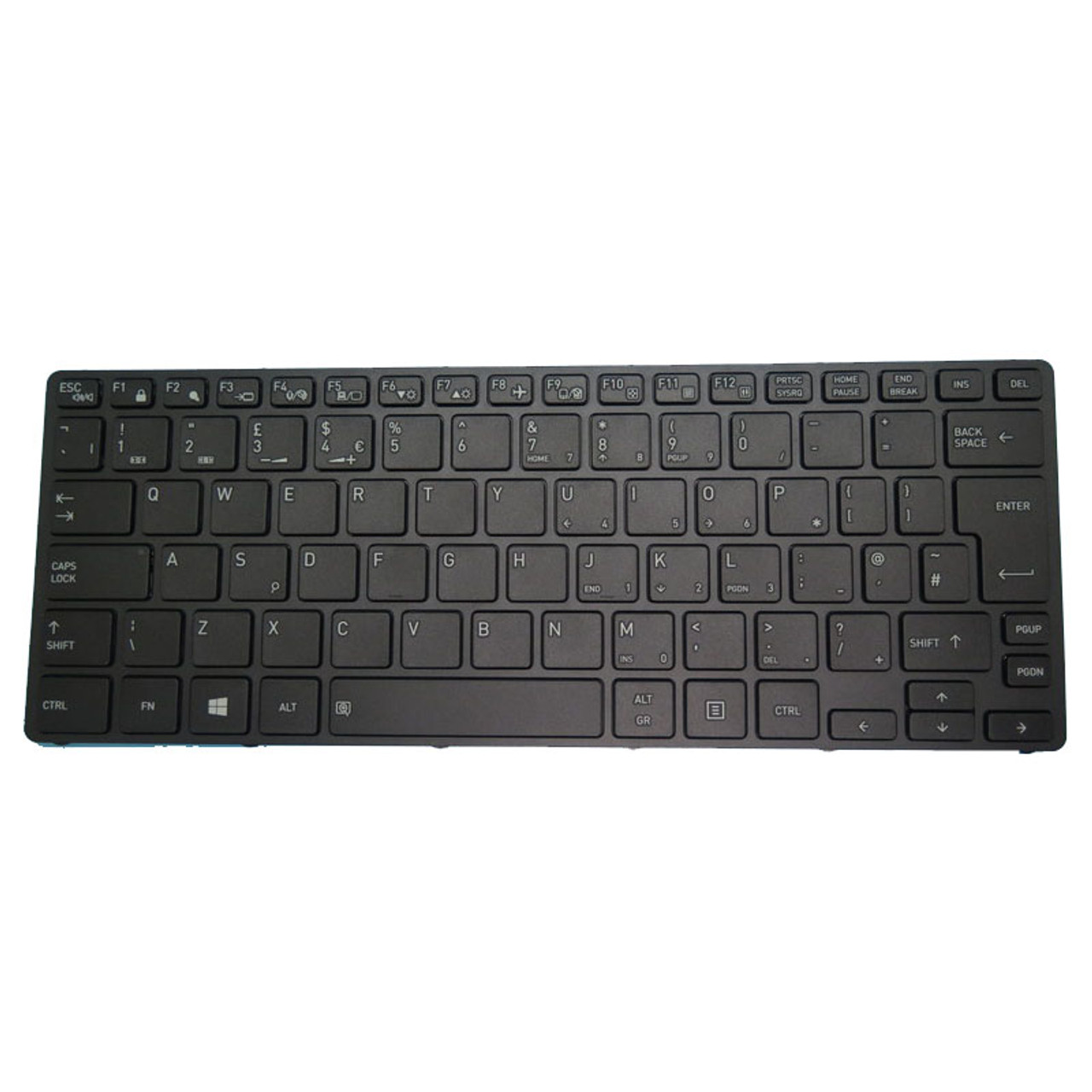 Laptop Keyboard For Toshiba Dynabook S73/DN S73/DP PS7DNYAB337FD1  A6S3DPG11111 A6S3DPF85211 A6S3DPF85511 United Kingdom UK Black With Frame  New