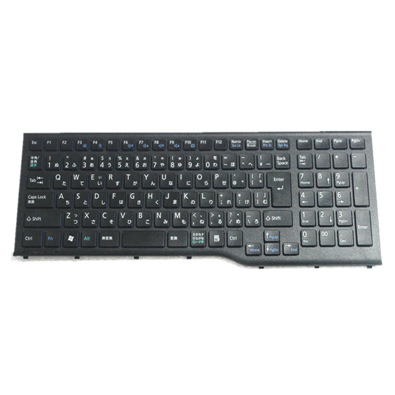 Laptop Keyboard For Fujitsu LifeBook AH53/E AH53/EA AH53/G AH53/GA AH53/H  Japanese JP JA Black With Frame Used