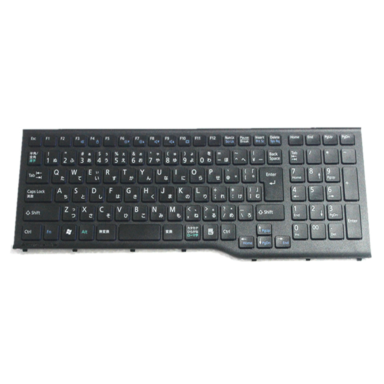 Laptop Keyboard For Fujitsu LifeBook AH50/HN AH52/ENA AH52/GA AH53/J AH53/K  AH54/E AH54/G AH54/GN AH54/H Japanese JP JA Black With Frame Used