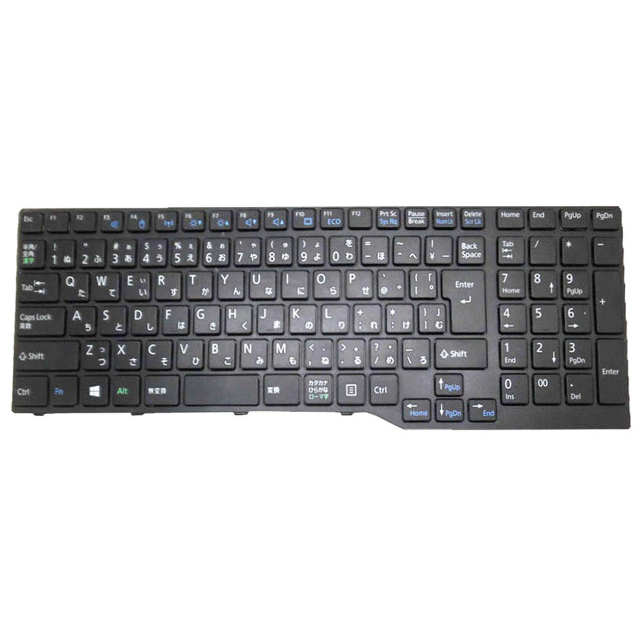 Laptop Keyboard For Fujitsu LifeBook AH30/B3 AH30/C2 AH30/C3 AH30/D1  AH30/D2 AH30/D3 Japanese JP JA Black With Frame Used