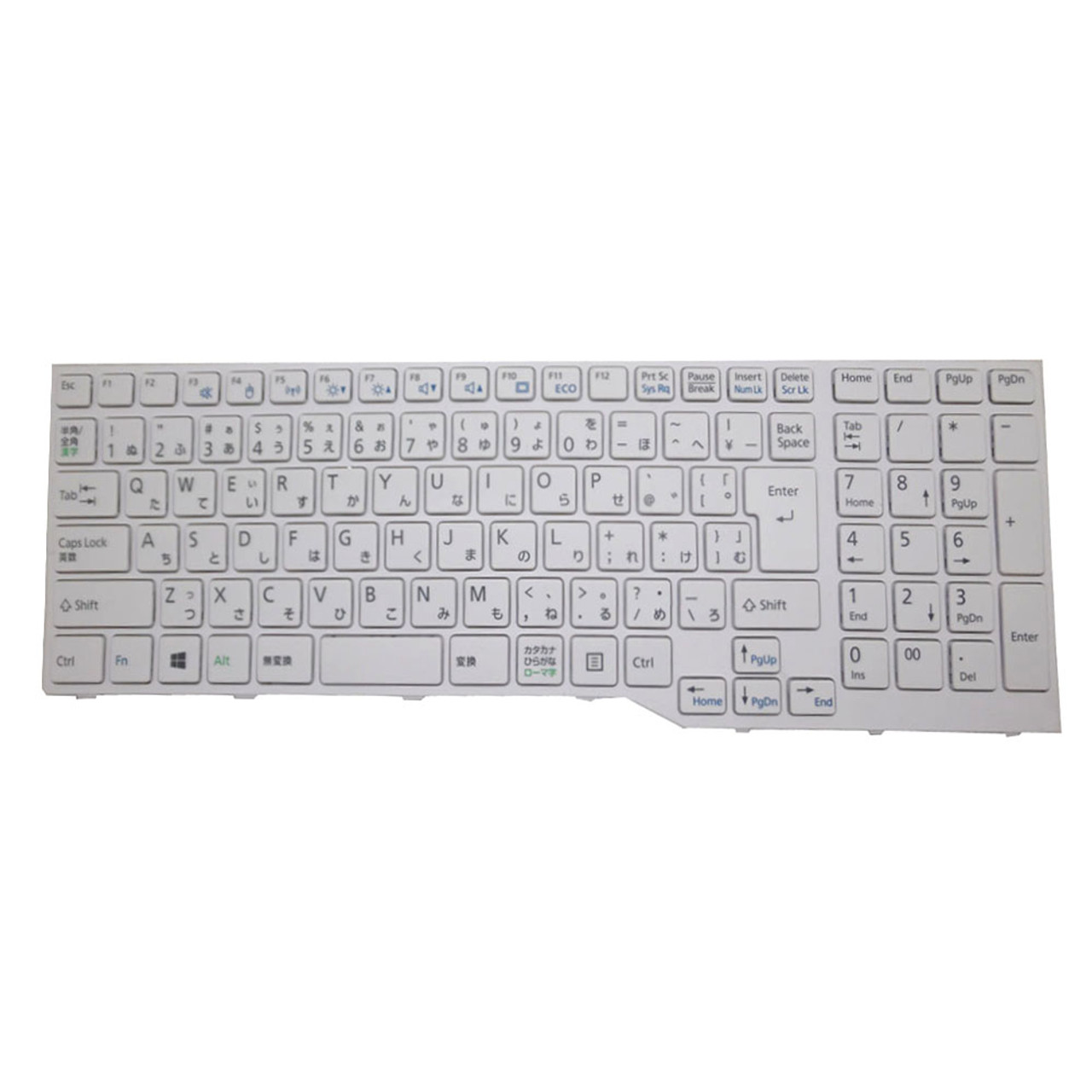 Laptop Keyboard For Fujitsu LifeBook AH30/B3 AH30/C2 AH30/C3 AH30/D1  AH30/D2 AH30/D3 Japanese JP JA White With Frame Used