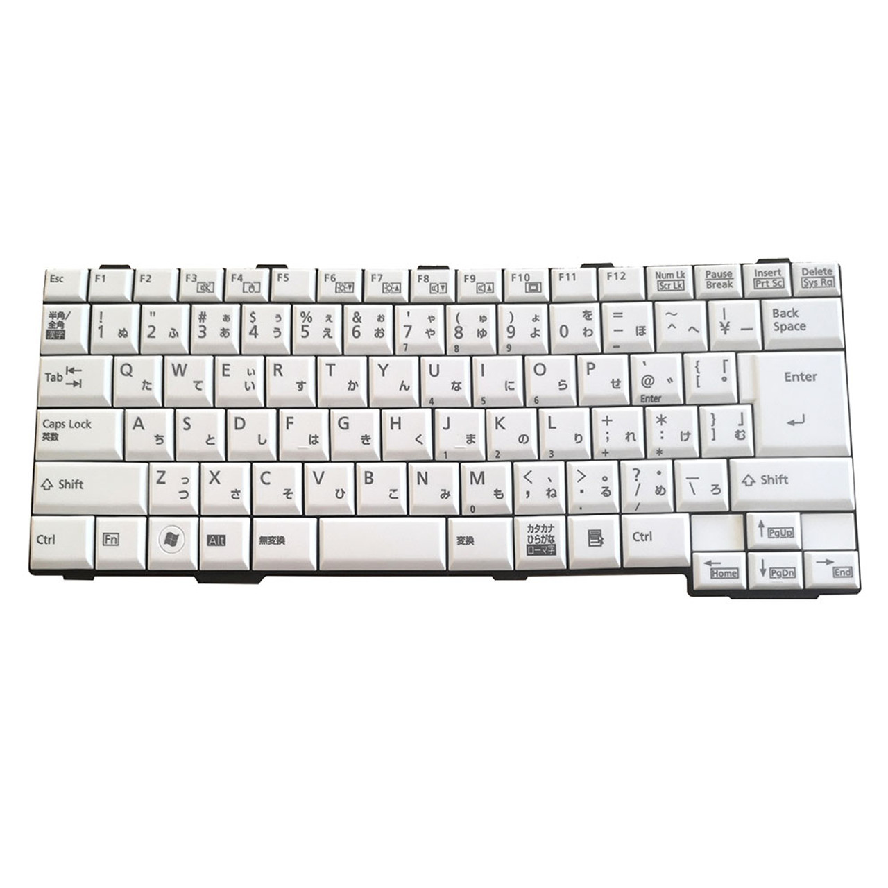 Laptop Keyboard For Fujitsu LifeBook A561/C A561/CW A561/CX A561/D A561/DW  A561/DX Japanese JP JA White Without Numeric Keyboard Used