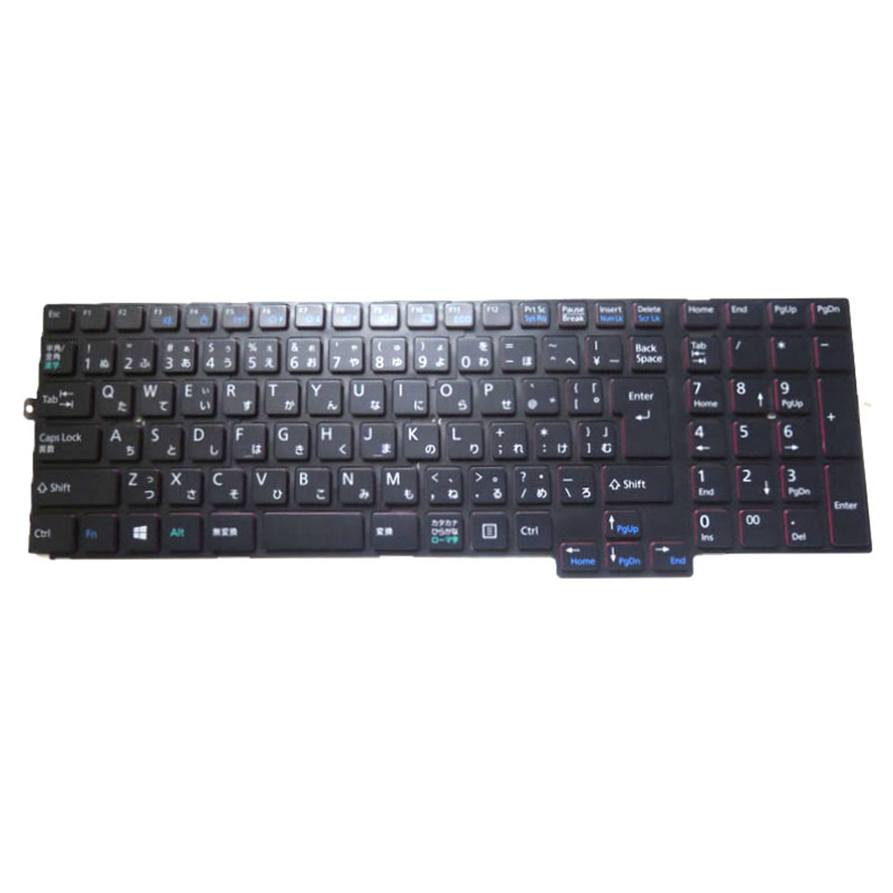 Laptop Keyboard For Fujitsu LifeBook AH77/M AH77/R FMVA77MB FMVA77MBG  FMVA77MBJ FMVA77MBKS FMVA77MBZ FMVA77MR Japanese JP JA Black Without  Backlit New