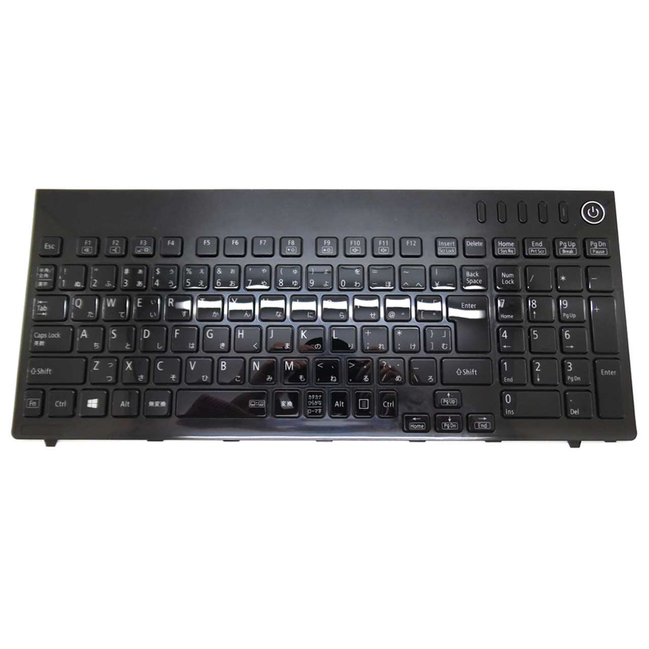 Laptop Keyboard For NEC LaVie GL227T/HY PC-GL227THAY PC-GL227THDY  PC-GL227THGY PC-GL227THLY Japanese JP JA Black With Frame Used