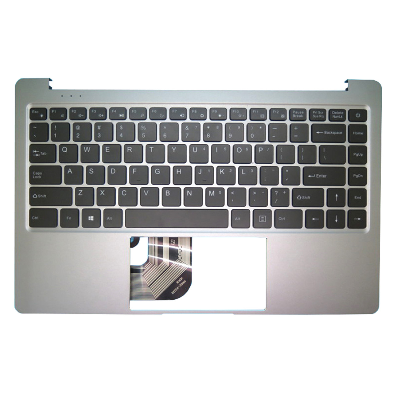 Laptop Palmrest For Chuwi LapBook Pro 14.1 CWI530 With Backlit English US  Keyboard Gray Upper Case New