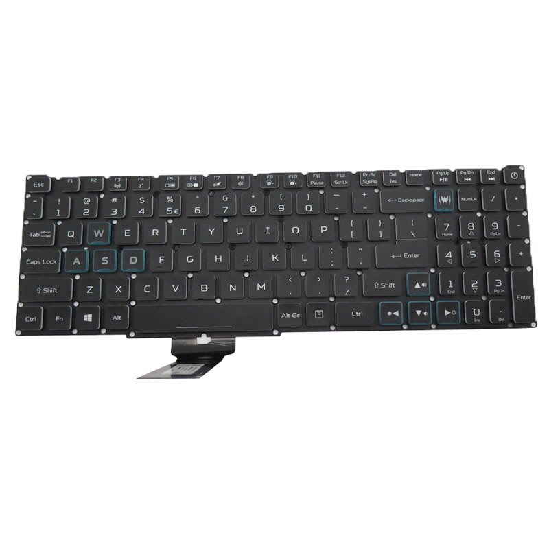 Laptop Monochrome Backlight Keyboard For ACER Predator Helios 300 PH315 ...
