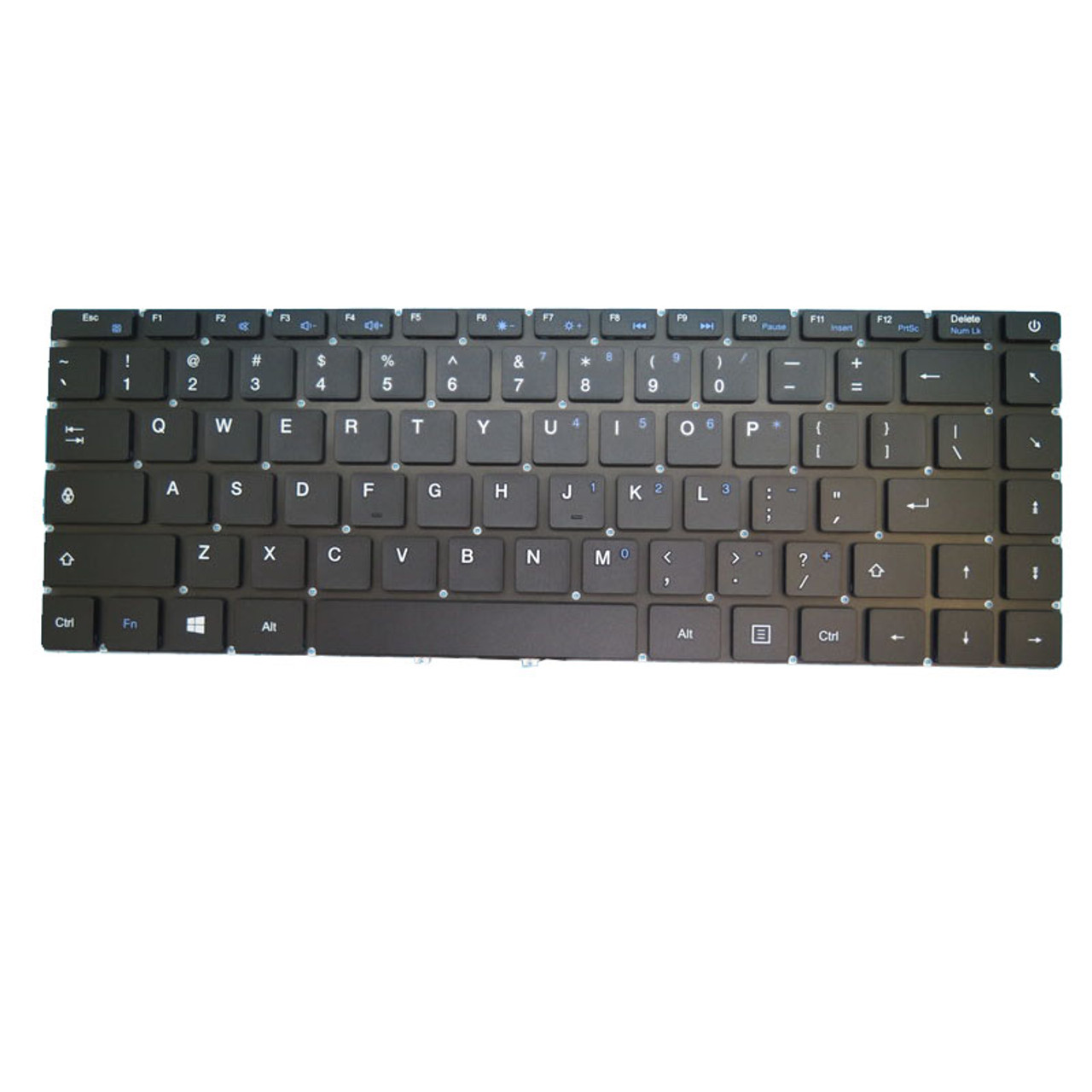 Laptop Keyboard For Digma Eve 305 Es3033ew Black Without Frame United 