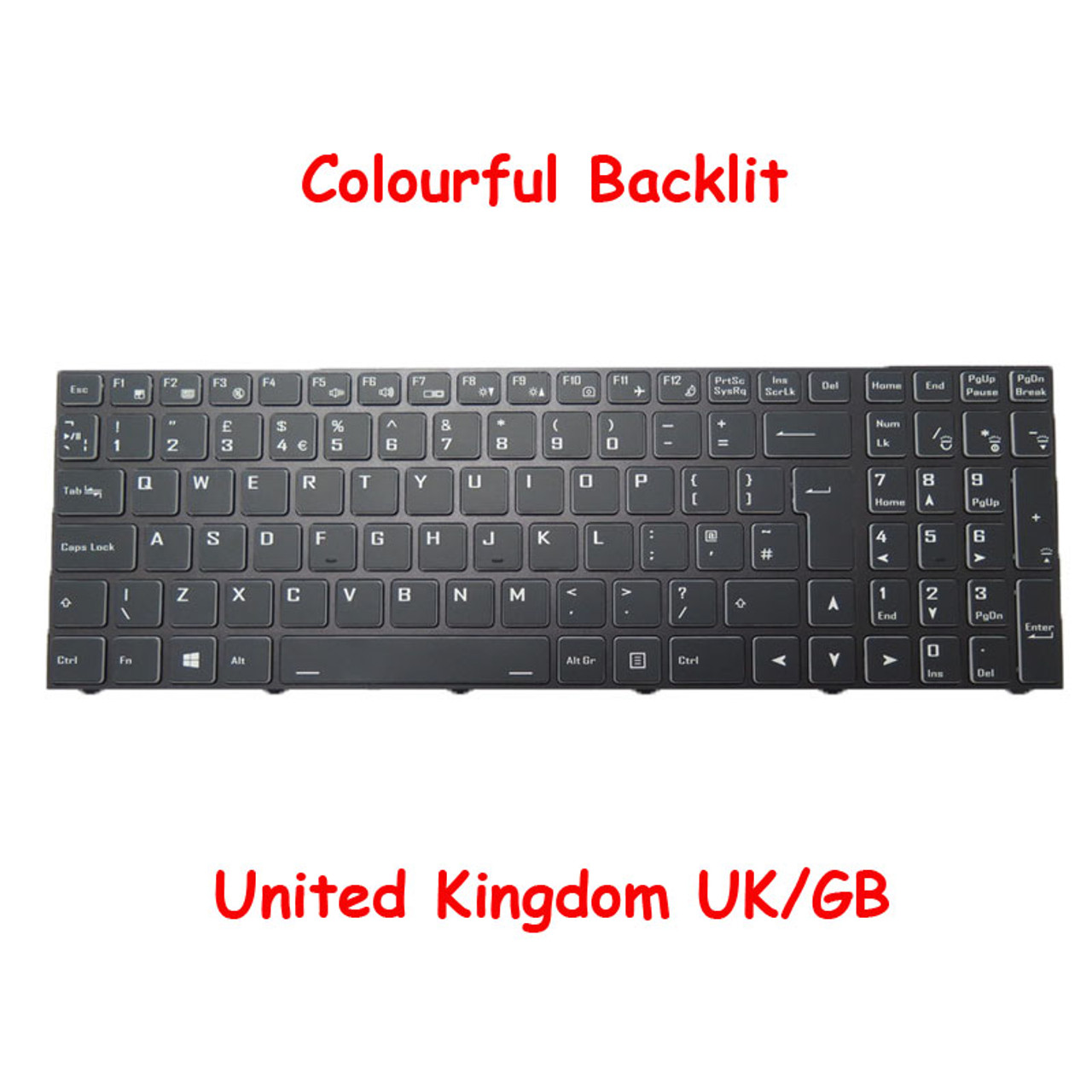 Laptop With Backlit Keyboard For MediaBook Okeanos NK50S5 United Kingdom UK/GB Linda parts