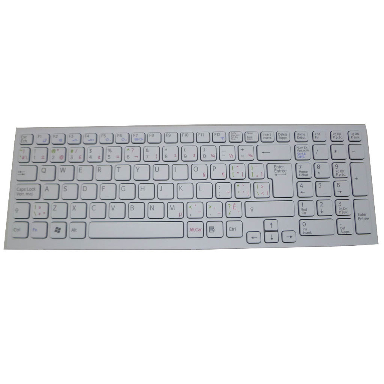 Laptop Keyboard For SONY For VAIO VPC-EH VPCEH VPCEH25FD VPCEH27FD  VPCEH290S VPCEH31FD VPCEH33FD VPCEH35FD Canada CA White With Frame New
