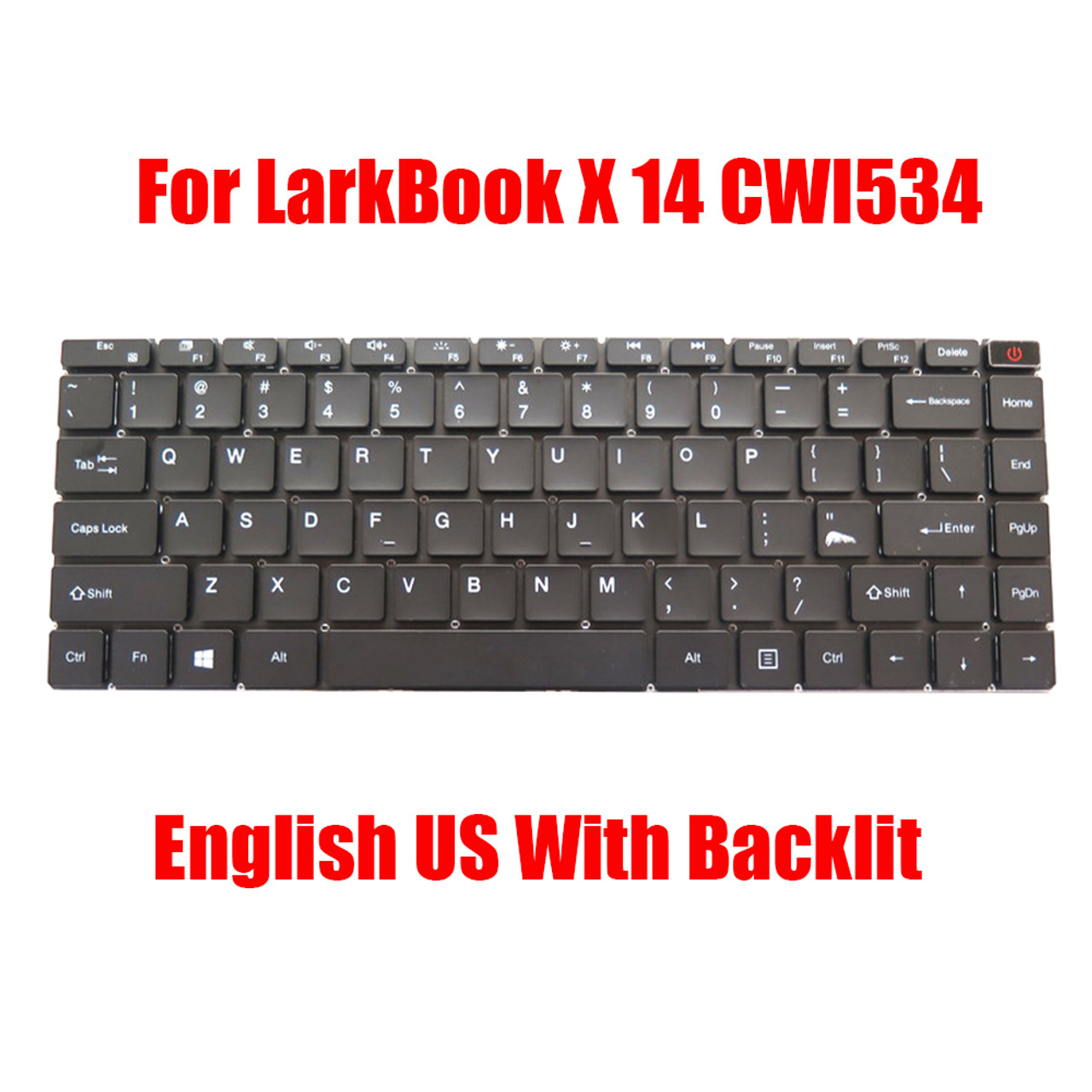 Laptop Keyboard For Chuwi LarkBook X 14 CWI534 English US Black