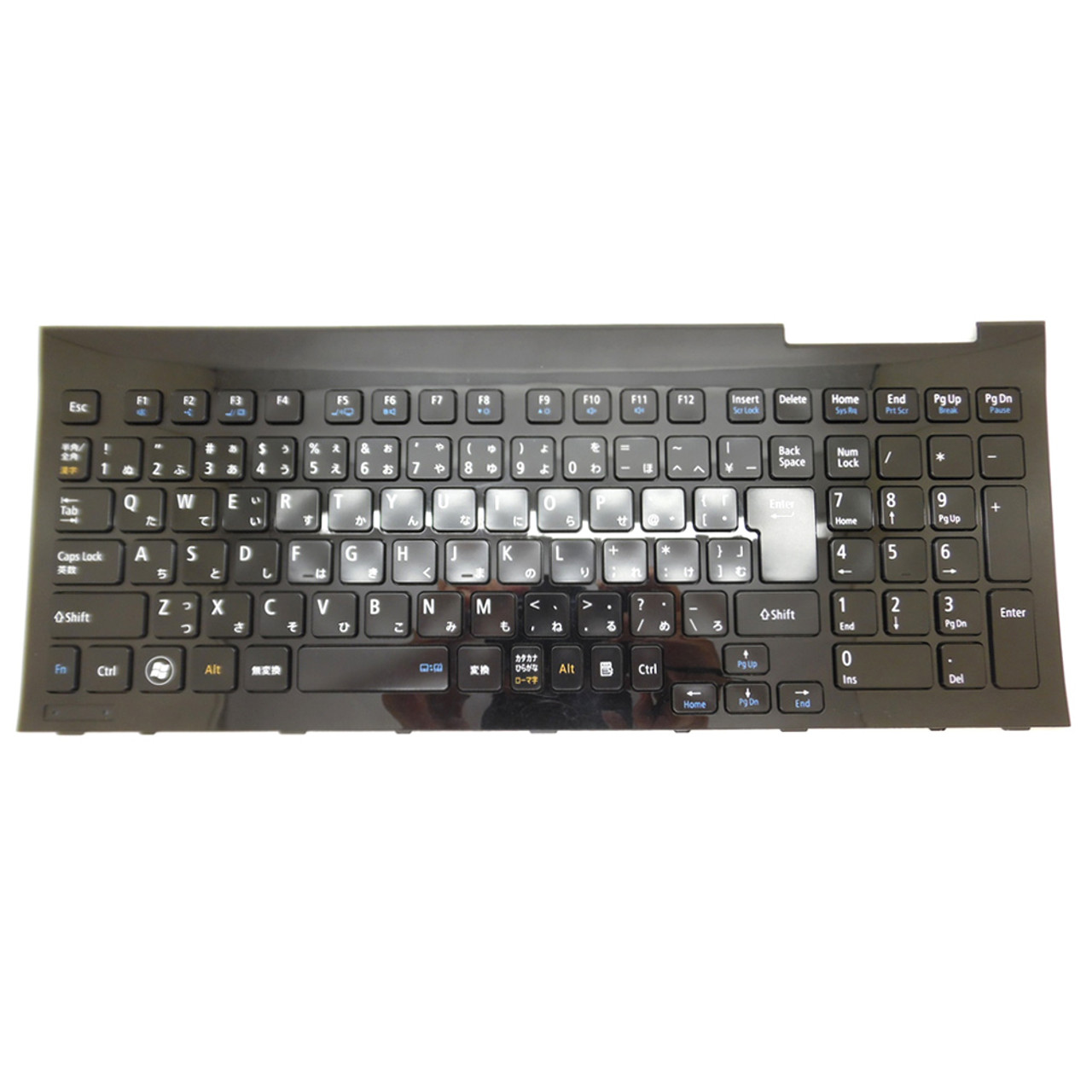 Laptop Keyboard For NEC LaVie GL227L/GV PC-GL227LGAV PC-GL227LGDV  PC-GL227LGGV PC-GL227LGLV Japanese JP JA Black With Frame Used