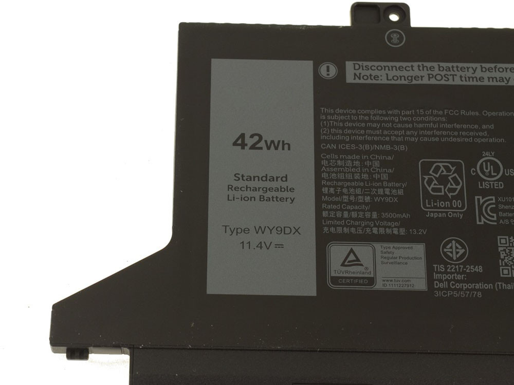 FESTAS WY9DX 3Cell Laptop Ersatz Akku Für Dell Latitude 5520 5420 Für Latitude 14 5420 15 5520 Für Precision 3560 P137G P104F P137G001 P104F001 P104F002 P137G002 WY9DX M3KCN 42Wh