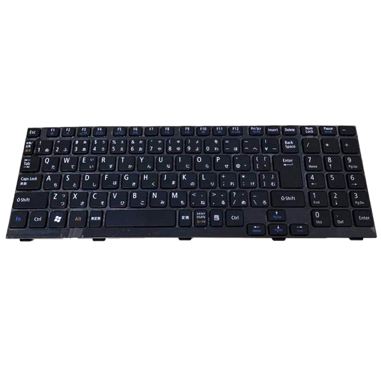 Laptop Keyboard For NEC LaVie LM550/DS6R PC-LM550DS6R LM750/DS6R  PC-LM750DS6R Japanese JP JA Black With Frame Used