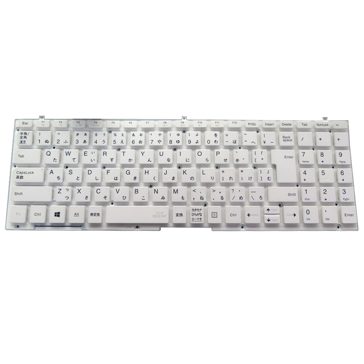 Laptop Keyboard For NEC LaVie GN187A/EC PC-GN187AEAC PC-GN187AEDC  PC-GN187AEGC PC-GN187AELC Japanese JP JA White Without Frame New