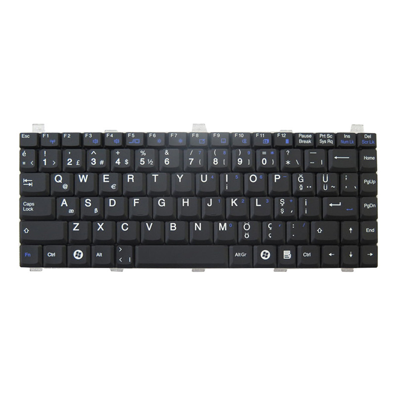 Laptop Keyboard For GETAC V200 V200X V200X Turkey TR Black Without