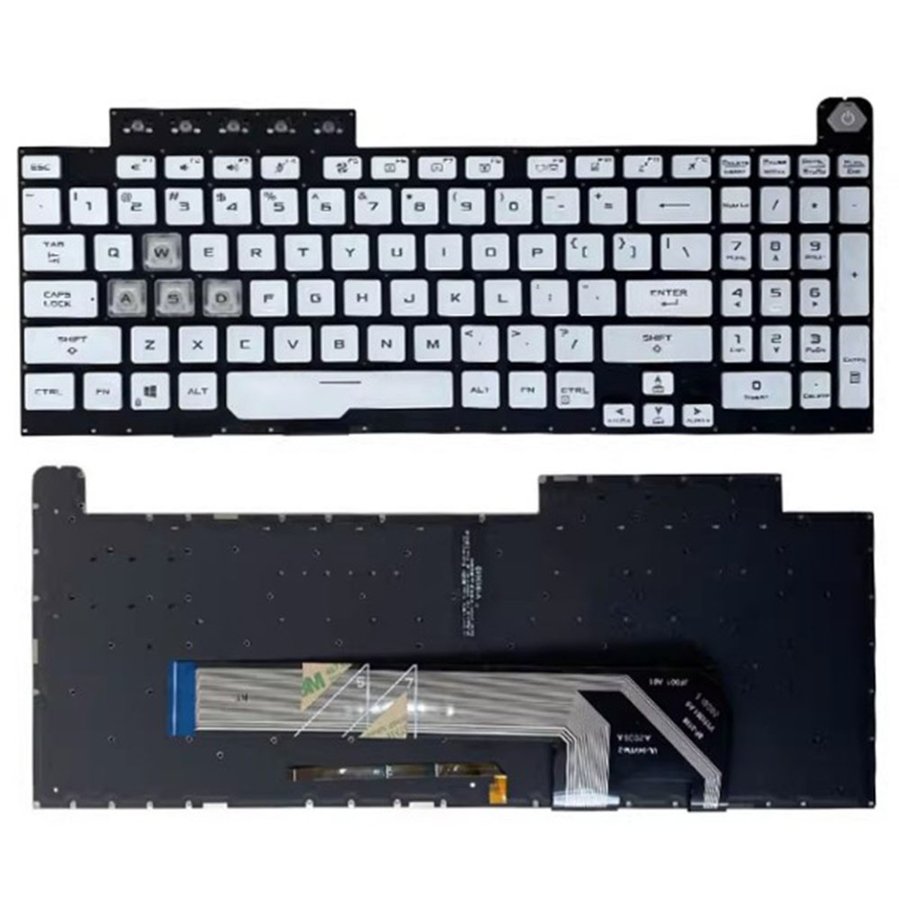 Laptop Keyboard For ASUS TUF Gaming FA506IC FA506ICB FA506IE FA506IHR FA506IHRB FA506QE Silver US United States English With Backlit