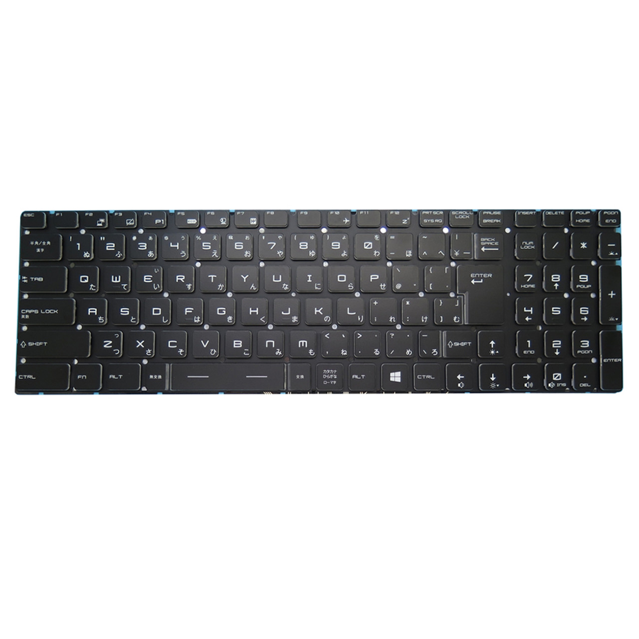 Laptop Keyboard For Galleria GCF1060GF Japanese JP JA Black With Backlit  New - Linda parts