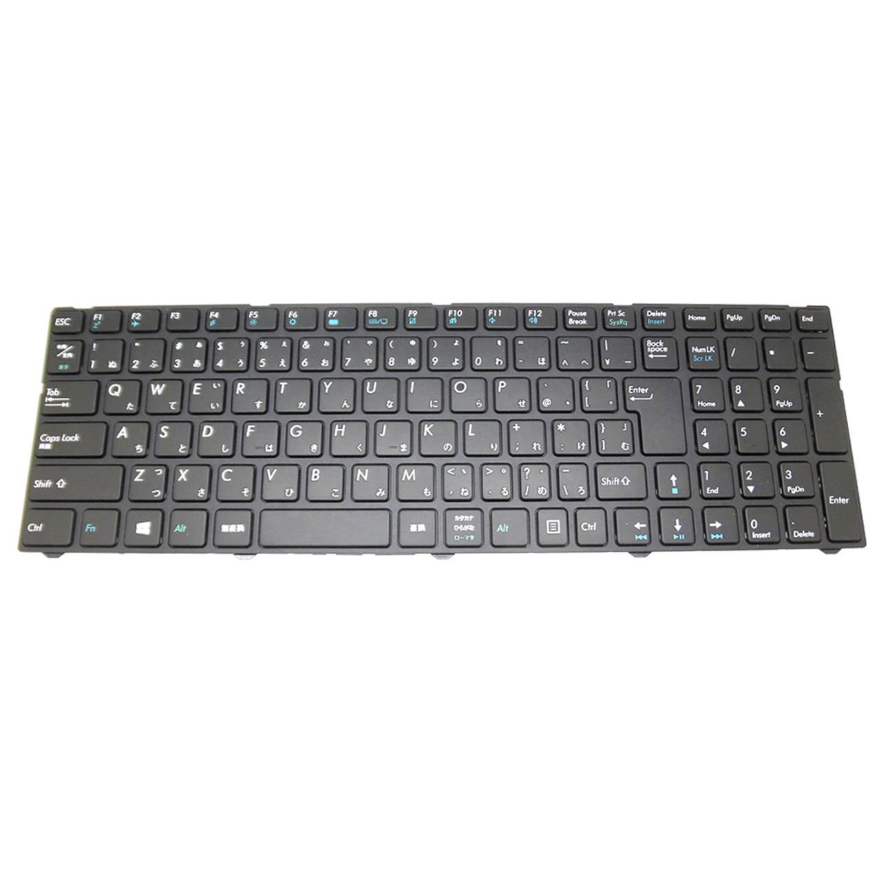 Laptop Replacement Keyboard For Diginnos Critea VF-AGKR Japanese JP JA  Black With Frame Used