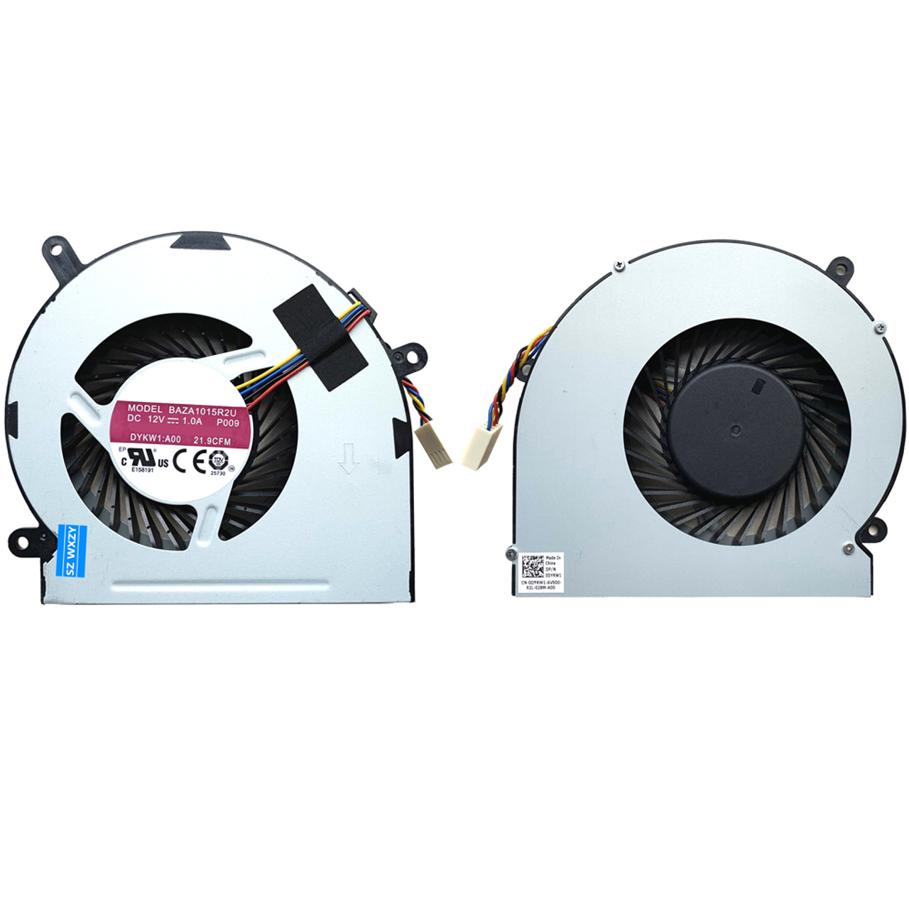 CPU Cooling Fan For DELL Inspiron 24 5459 AIO 5488 0DYKW1 DYKW1 BAZA1015R2U  P009 DC12V 1.0A Compatible EFB0151S1-C010-S99 4PIN New