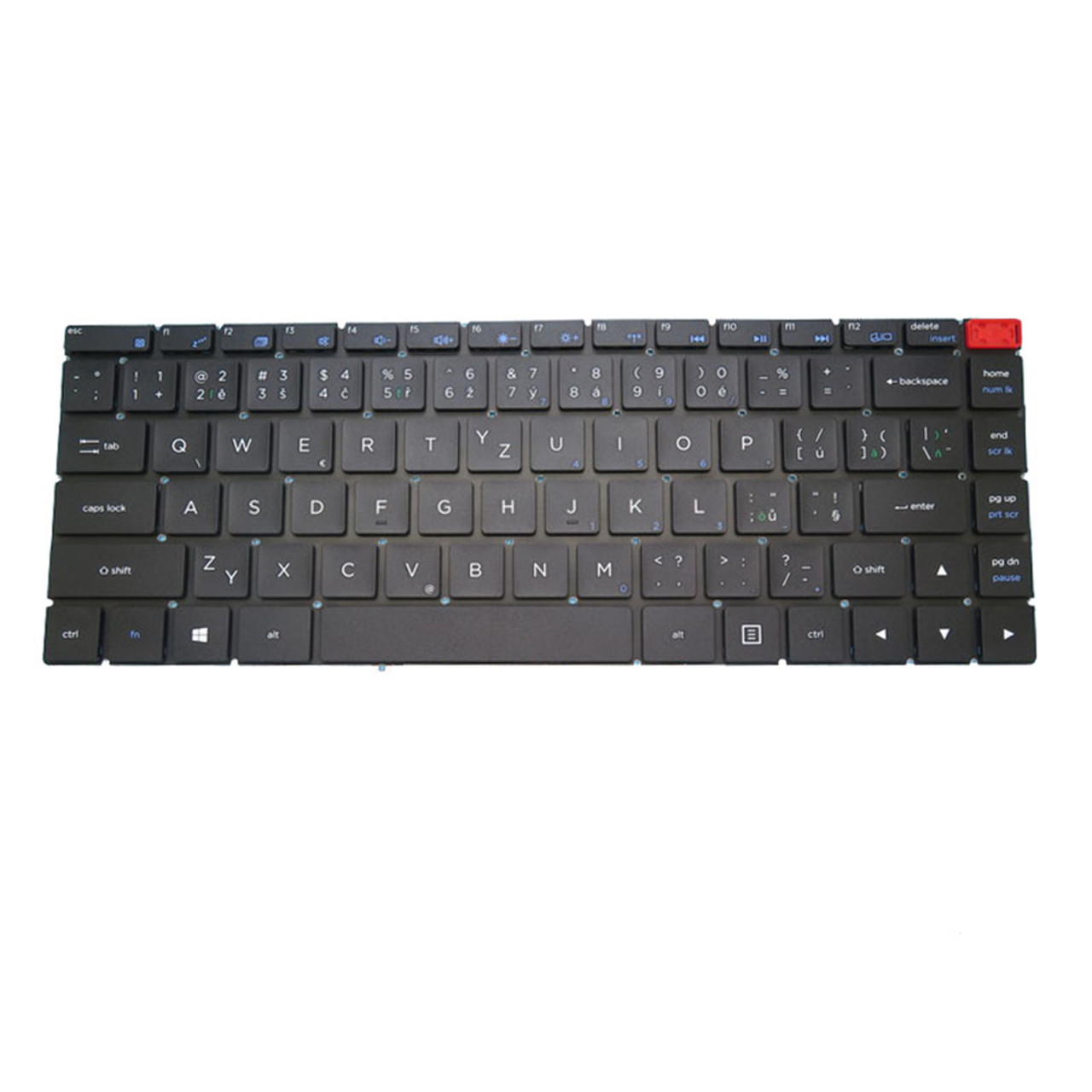 Laptop Keyboard MB30010003 XK-HS001 HK300-10 Czech CZ Black Without ...