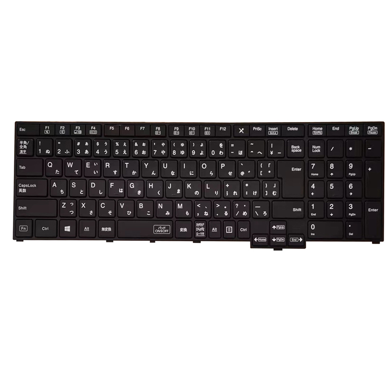 Laptop Keyboard For NEC VersaPro AERR8J01010 NCM18K90J0-9201 Japanese JP JA  Black With Frame With Numeric Keypad New