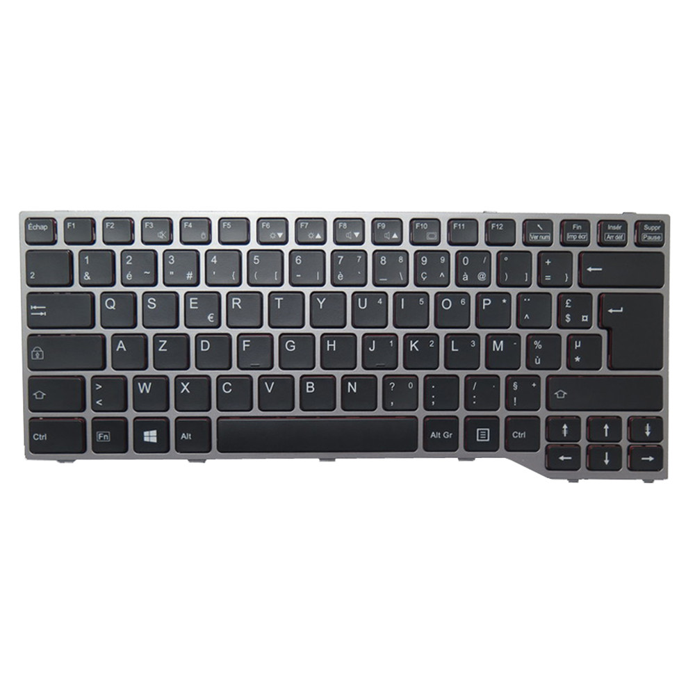 Laptop Keyboard For Fujitsu LifeBook T725 T726 French FR Black