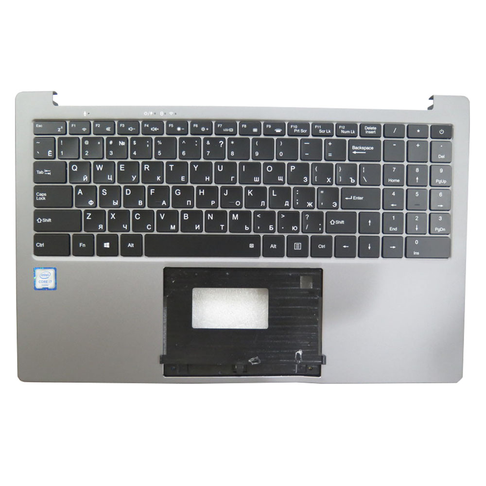 Laptop PalmRest&keyboard For ZX-330-10 YX-7710 Silver Gray Top