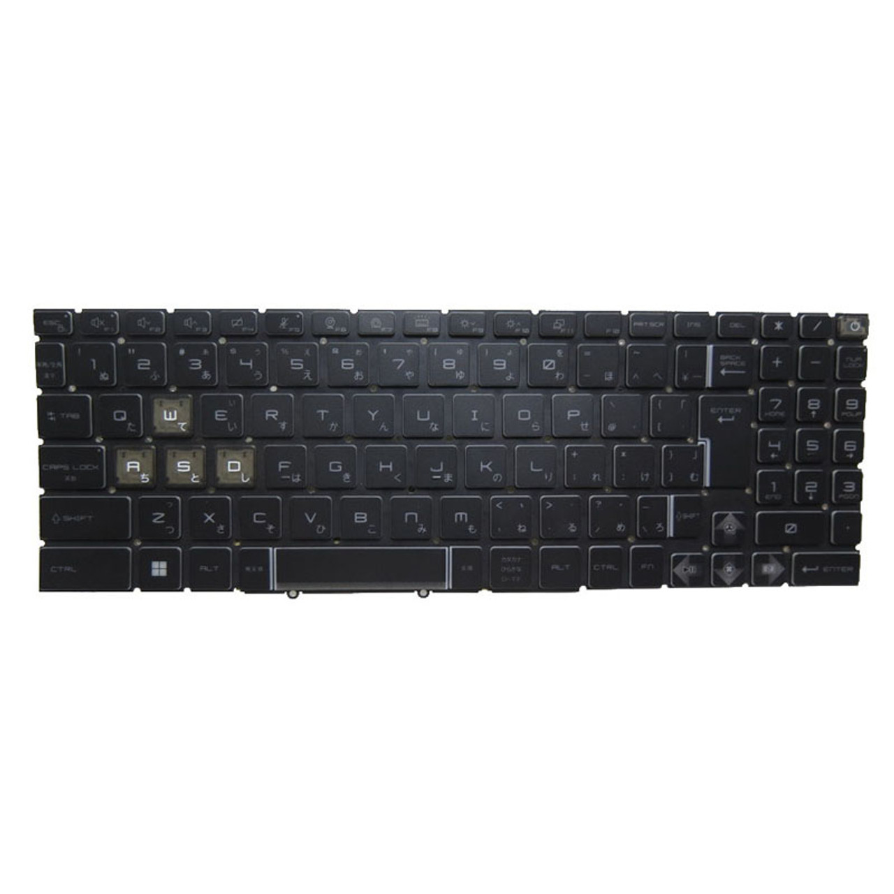 Laptop Blue Monochrome Backlit Keyboard For MSI Bravo 15 C7VE C7VF