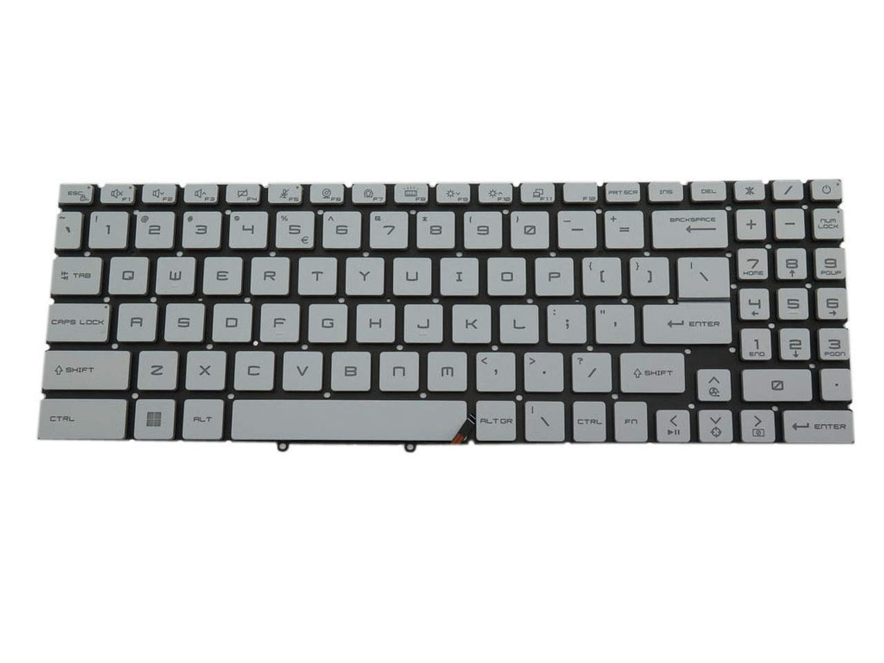 Laptop Red Backlit Keyboard For MSI Bravo 15 C7VE C7VF English US Black