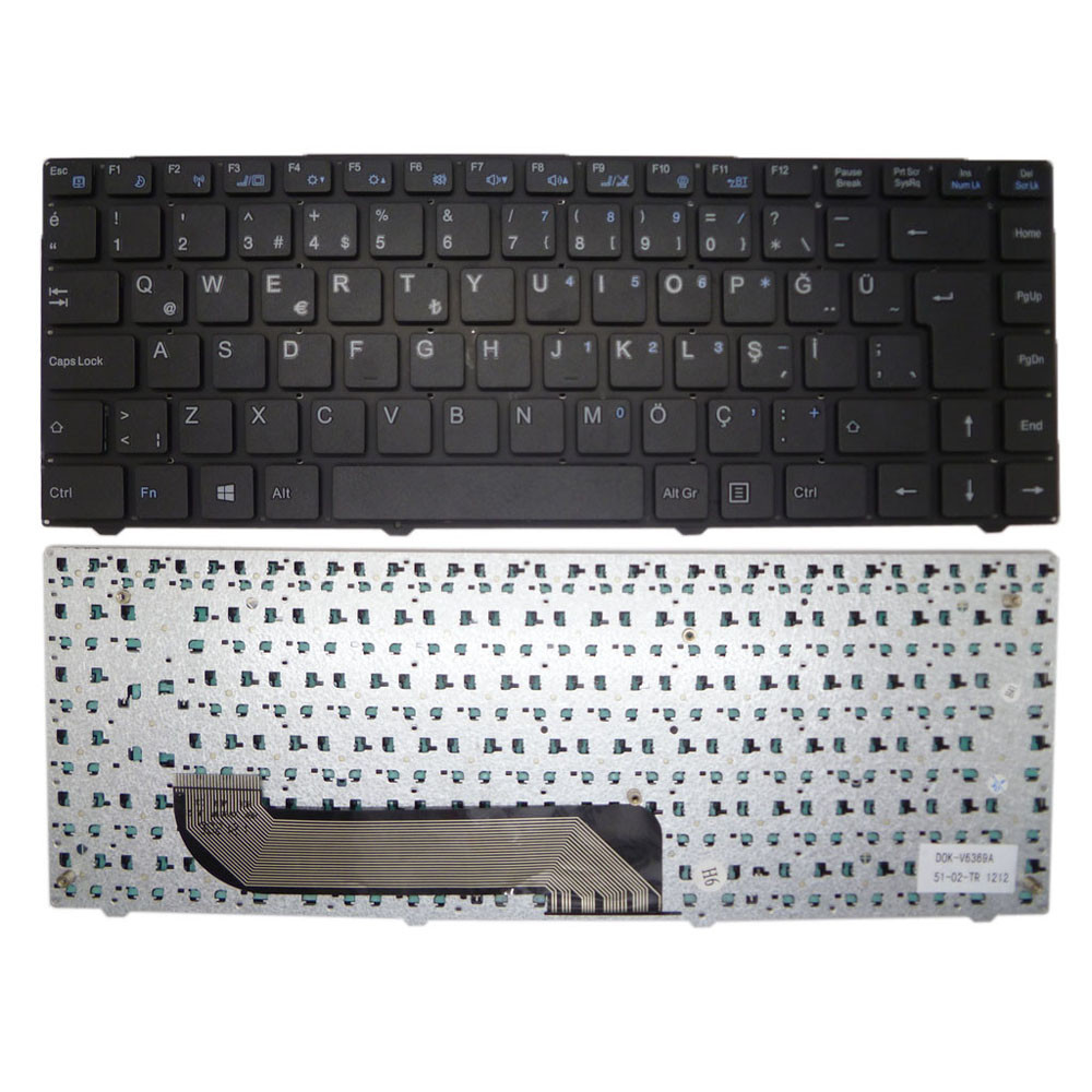 Laptop Keyboard For Lengda X300 X300B X300H X300V Turkey TR Black No ...