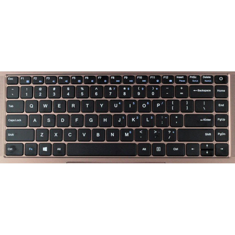 Laptop Rose Gold PalmRest&Keyboard For Teclast F7 Air English US Black ...