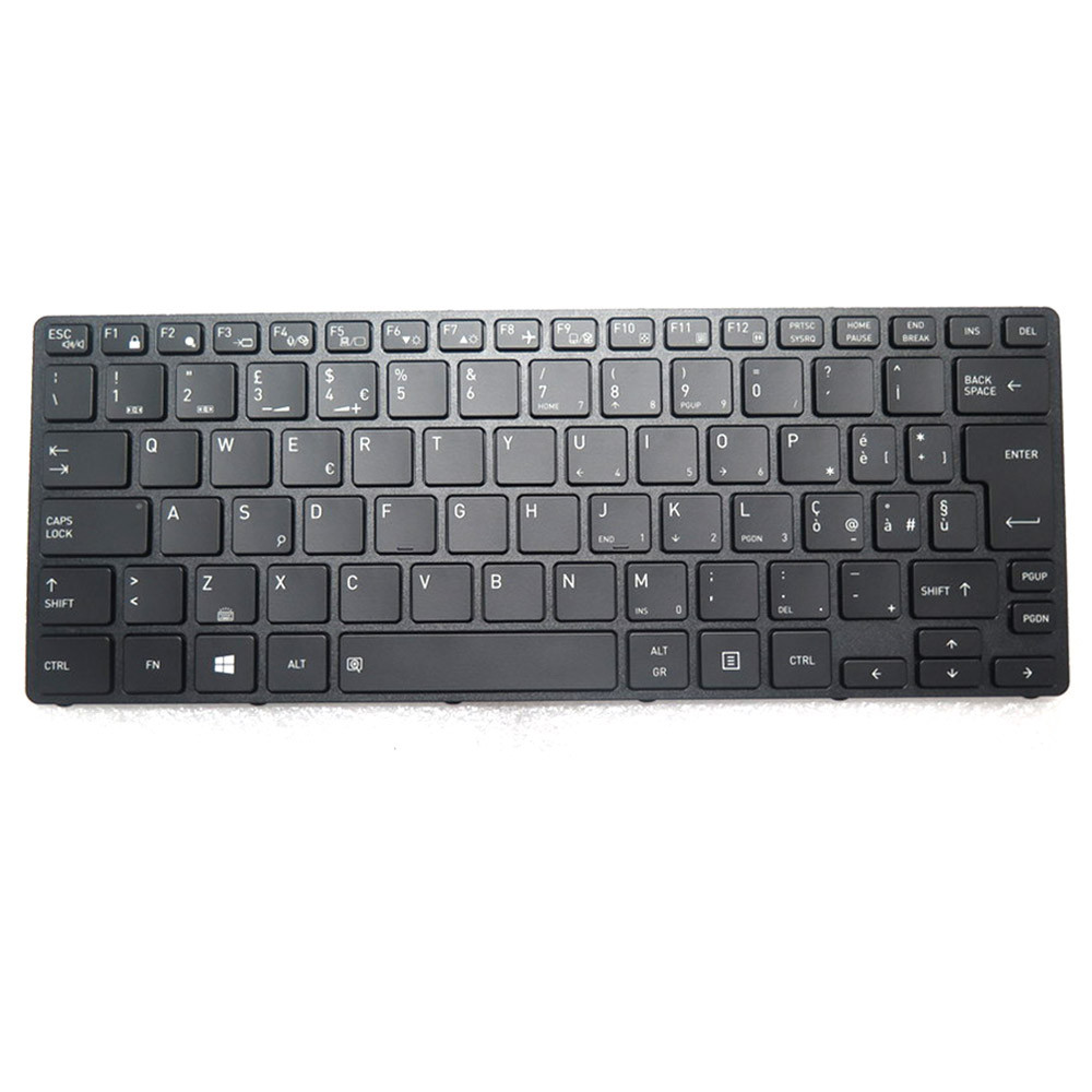 Laptop Keyboard For Dynabook Tecra A40-E Italy IT Black With Backlit ...