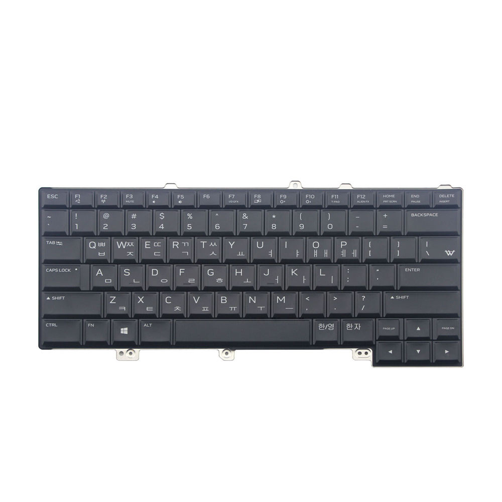 Laptop Keyboard For Alienware 13 R3 Korea KR Black With Backlit New ...